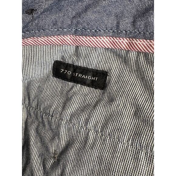 J.Crew 770 Straight Fit Stretch Chino Pants Sz 36x32 Mushroom Gray Twill Zip Fly - Picture 5 of 6